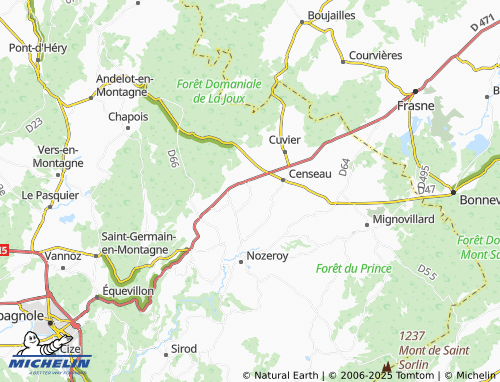 Carte MICHELIN Esserval-Tartre - ViaMichelin
