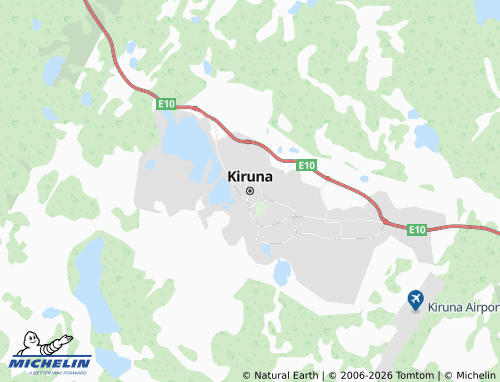 Carte MICHELIN Kiruna - ViaMichelin