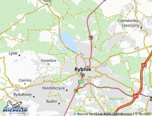 Kaart MICHELIN Orzepowice - ViaMichelin