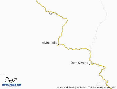 MICHELIN Alvinópolis map - ViaMichelin