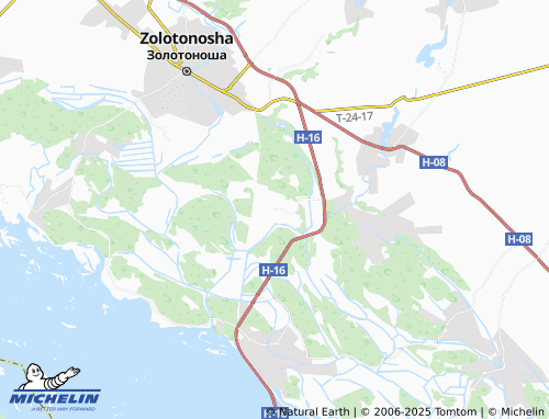 MICHELIN Khvyl'ovo-Sorochyn map - ViaMichelin