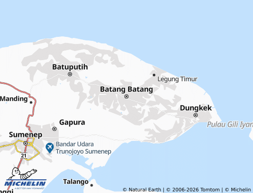 MICHELIN Batang Batang map - ViaMichelin