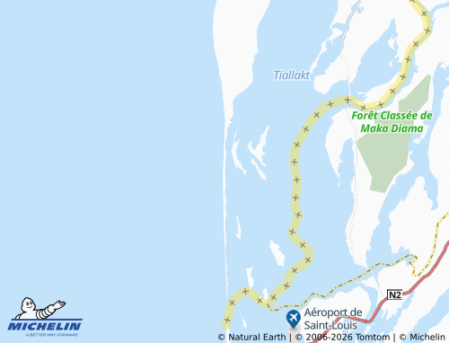 MICHELIN Ndiago map - ViaMichelin