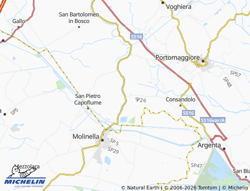 MICHELIN Ospitale Monacale map - ViaMichelin