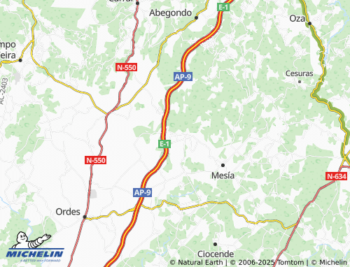 Mapa MICHELIN A Calzada - ViaMichelin