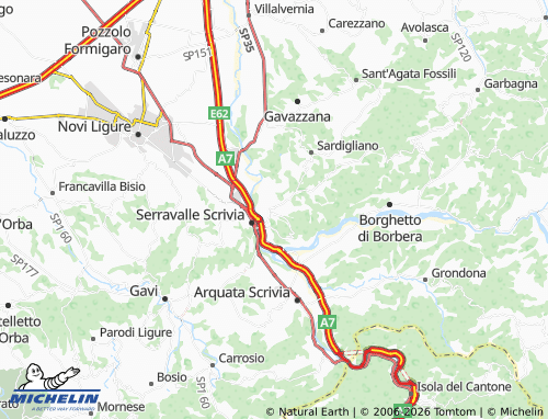 Mapa MICHELIN Stazzano - ViaMichelin