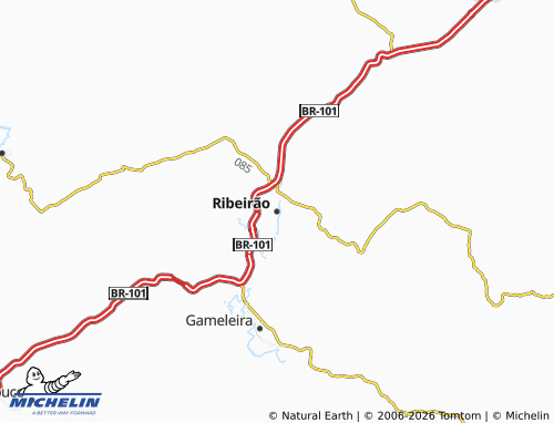 MICHELIN Ribeirão map - ViaMichelin
