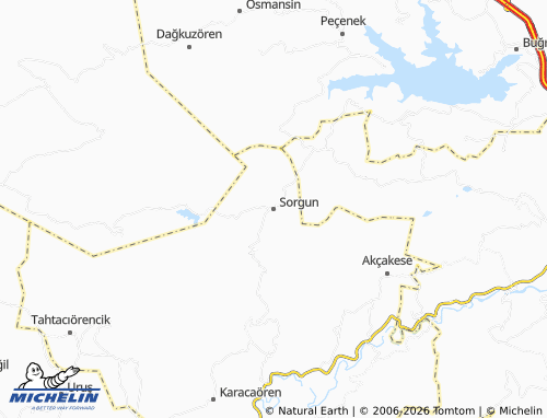 MICHELIN Sorgun map - ViaMichelin