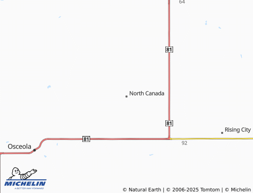 MICHELIN-Landkarte North Canada - ViaMichelin