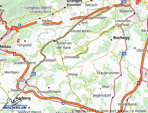 Carte MICHELIN Biezwil - ViaMichelin