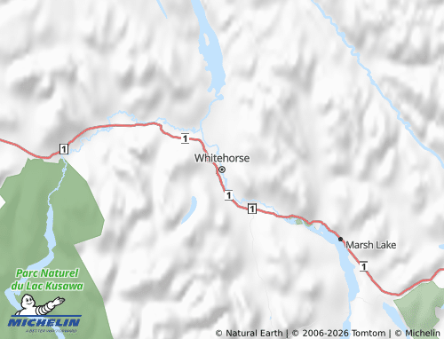Kaart MICHELIN Yukon - ViaMichelin
