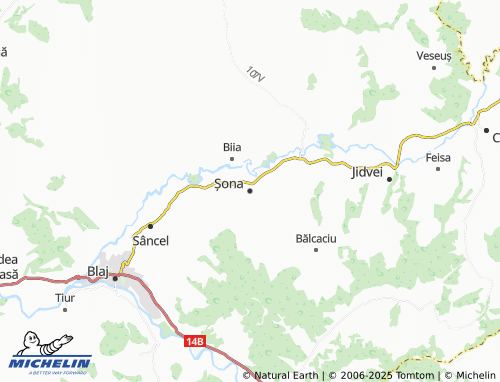 MICHELIN Șona map - ViaMichelin