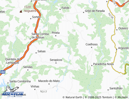 MICHELIN-Landkarte Vila Boa - ViaMichelin