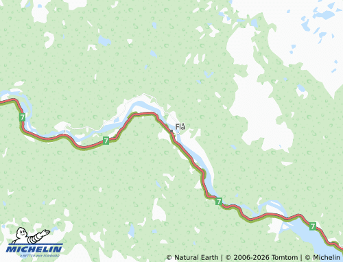 Mapa MICHELIN Flå - ViaMichelin