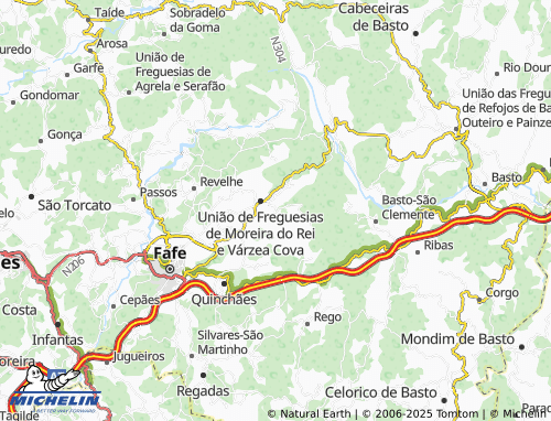 MICHELIN Fontela map - ViaMichelin