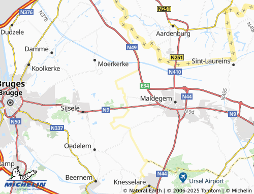 MICHELIN Donk map - ViaMichelin