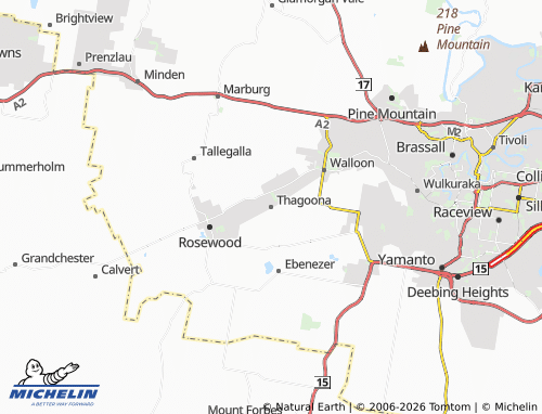 MICHELIN Thagoona map - ViaMichelin