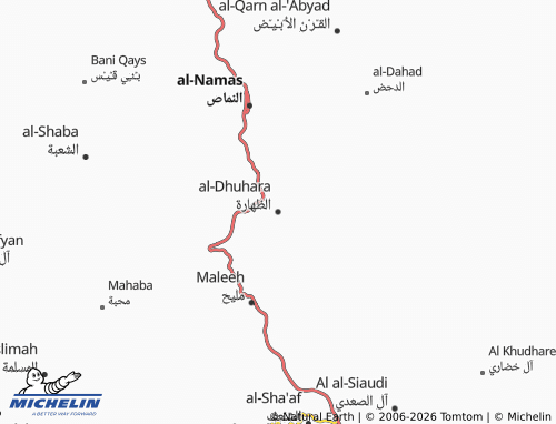 MICHELIN-Landkarte al-Dhuhara - ViaMichelin