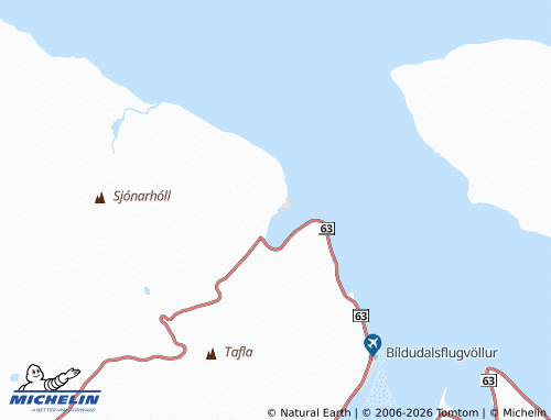 Mappa MICHELIN Bíldudalur - ViaMichelin