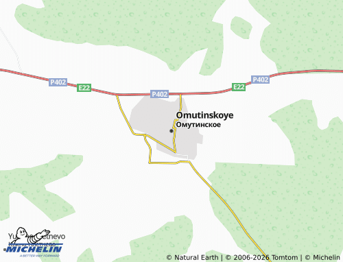 MICHELIN-Landkarte Omutinskoye - ViaMichelin