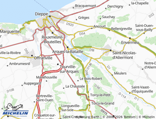 Mapa MICHELIN Martigny - ViaMichelin