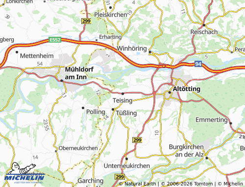 Mappa MICHELIN Teising - ViaMichelin