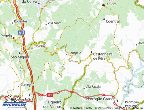 Carte MICHELIN Ribeira Velha - ViaMichelin