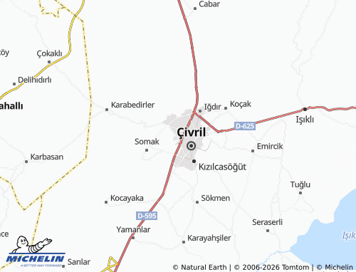 MICHELIN Şehitler map - ViaMichelin