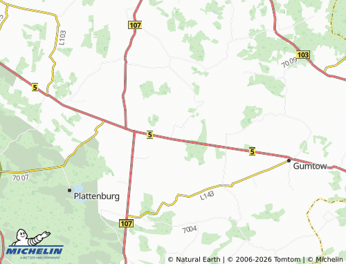 MICHELIN Kunow map - ViaMichelin