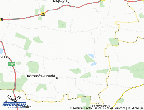 MICHELIN Kadłubiska map - ViaMichelin
