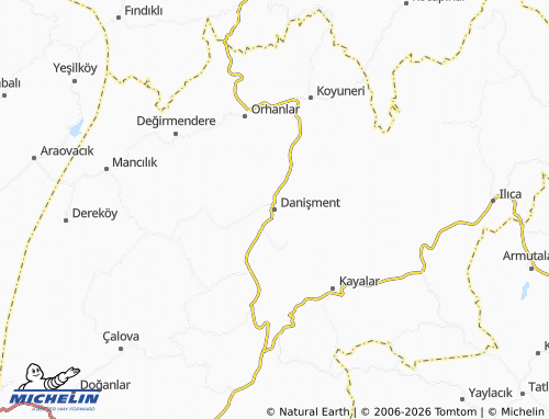 Mappa MICHELIN Danişment - ViaMichelin