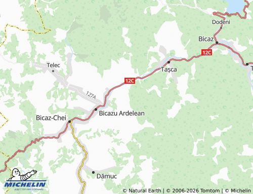 MICHELIN Ticoș map - ViaMichelin