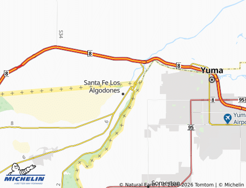 Mapa MICHELIN Santa Fe Los Algodones - ViaMichelin