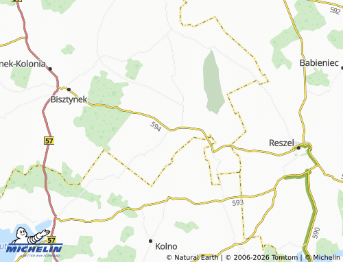 MICHELIN Sątopy map - ViaMichelin