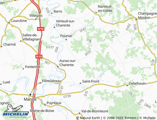 Mapa MICHELIN Couture - ViaMichelin