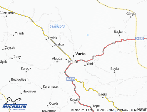 MICHELIN Varto map - ViaMichelin