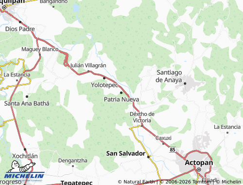 MICHELIN Patria Nueva map - ViaMichelin