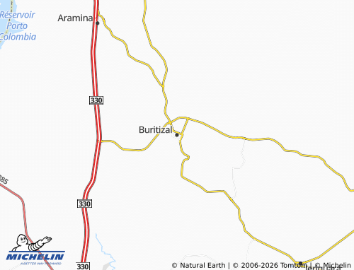 Mapa MICHELIN Buritizal - ViaMichelin