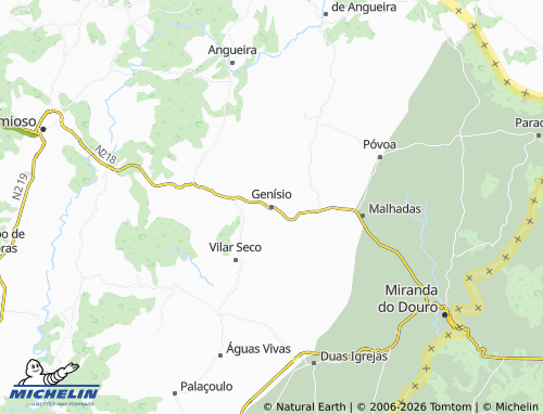 Mapa MICHELIN Genísio - ViaMichelin