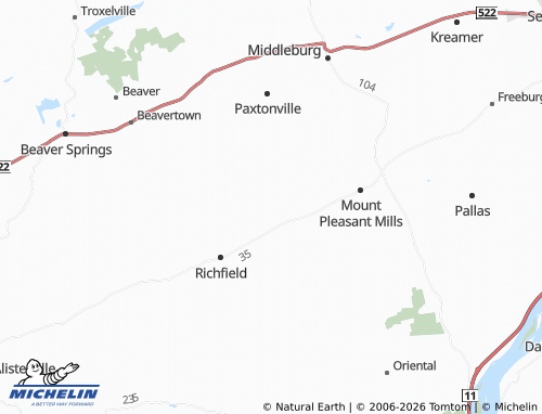 Mappa MICHELIN West Perry - ViaMichelin