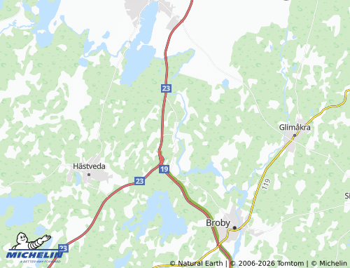 MICHELIN Östanå map - ViaMichelin