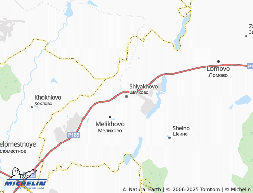 MICHELIN Shlyakhovo map - ViaMichelin