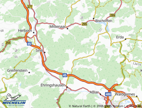 MICHELIN Dreisbach map - ViaMichelin