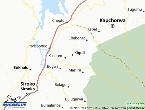MICHELIN Kiguli map - ViaMichelin