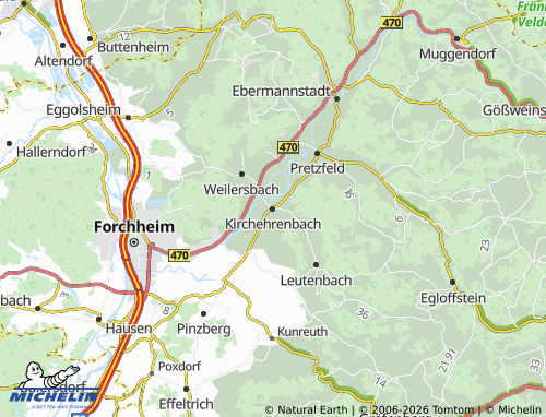 Mapa MICHELIN Kirchehrenbach - ViaMichelin