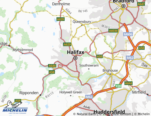 MICHELIN Halifax map - ViaMichelin