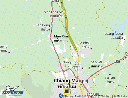 MICHELIN Mueang Kaeo map - ViaMichelin