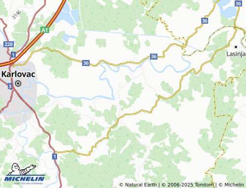 MICHELIN Lipje map - ViaMichelin