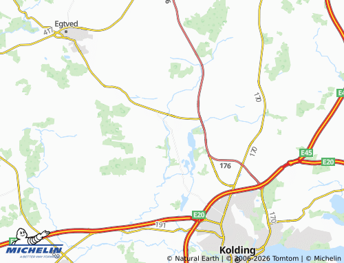 MICHELIN Vester Nebel map - ViaMichelin
