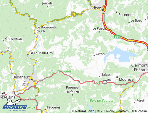 MICHELIN Brenas map - ViaMichelin